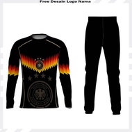 Cool Long Sleeve Germany Supporter Jersey - Fantasy Germany Fullprinting Jersey