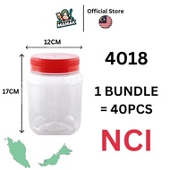 【Plastikmamak】NCI 4018 Balang Kuih RAYA / bekas plastik / botol plastik / balang plastic / bekas pla