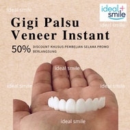 IDEAL SMILE GIGI PALSU ATAS BAWAH GIGI PALSU INSTAN LEPAS PASANG