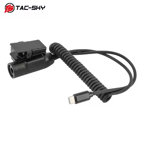 U94 PTT Adapter with Type-C Plug is compatible with COMTAC II, III, SORDIN tactical headsets for Xia