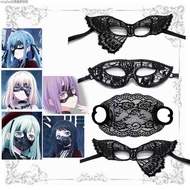 Ave mujica Mask Akiko Toyogawa Mujikawa cos Anime Band Triangle Chuhua Lace Hollow Out Fast Shipping