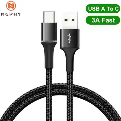 USB Type A To C Cable For Samsung Galaxy S10 S20 A Xiaomi Redmi USBC 0.5m 1m 2m 3m Long 25cm Short D