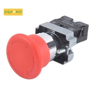 22mm NC Red Mushroom Emergency Stop Push Button Switch 600V 10A ZB2-BE102C XB2-BS542X1
