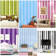 Wallpaper Sticker Dinding Motif Salur Garis2 Dekorasi Ruang Tamu Wallpaper Salur Wallpaper Garis Wal