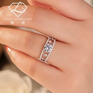 ［Real Moissanite］Can Pass Diamond Test 18K Gold Fairy Cutout Ring MRG075 Moissanite Diamond/Moissani