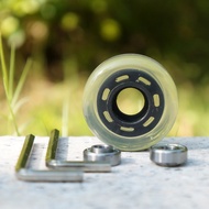 Foldable 4-wheel roller skates wheels