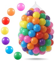 適合幼兒的50入組探索球,耐壓粉紅色遊戲球,適用於幼兒玩耍,室內遊戲攀爬球池,泳池帳篷派對禮物,夏日水上沐浴玩具
