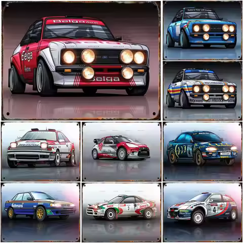 Metal Tin Signs Off road vehicle Wall Decoration Plaque Vintage Art Poster Iron Painting for Man Cav