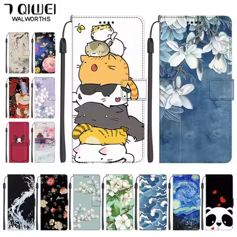Leather Wallet Cover For Xiaomi Poco F9 Ultra Case for Poco F9 Pro F7 Ultra Pro F7 Coque Stand Book
