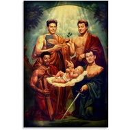 KRGGHR Ghostbuster 2 Fettuccine Poster Decorative Painting Canvas Wall Art Living Room Posters Bedro