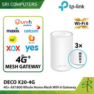 TP-Link Deco X20-4G AX1800 4G LTE Modem Direct Sim Card Mesh Router Whole Home WiFi 6 Mesh WiFi System with All Deco