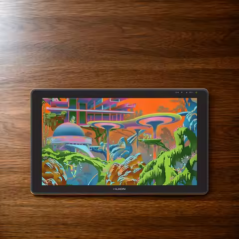 HUION Kamvas 22 Plus Graphic Pen Display Digital Art Painting Tablet QD Monitor 21.5 inch with Anti-