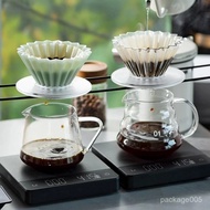 Wave Paper Filter Coffee Drip Wavy Type White/Brown Size 155/185 1 Pack/50 Sheets Package Hub