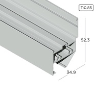 Aluminium Extrusion Inner Frame (Economy Casement Window) Profile Thickness 0.85mm KW4106 ALUCLASS
