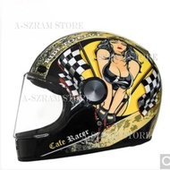 Coffee Knight Retro Helmet Male and Female Motorcycles  Summer Locomotive Joint Payment 3C Full Helm