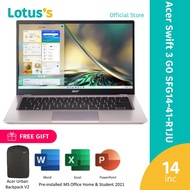 Acer SFG14-41-R1JU (R5-7530U,8GB,512GB,14",W11,PNK,H&S)