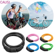 CAUSI Bike Lock Bike Accessories Cable Chain Cycle Security Padlock