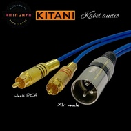 XLR male to RCA jack cable 1 to 5 meters long
