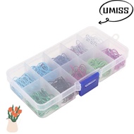 UMISTYDREAM9IQ0 600pcs Safety Bulb Pins, Colored Iron Plastic Storage Box Crochet  Markers, Durable 
