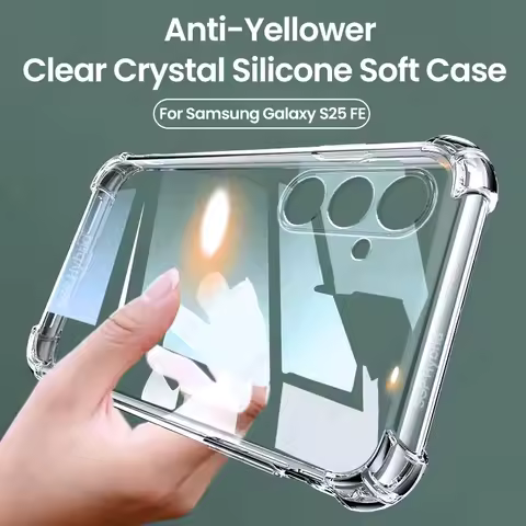 Shockproof Case For Samsung Galaxy S25 FE 5G Ultra-Thin Clear TPU Soft Cover On SamsungS25FE Sansung