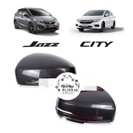 FORGE CARBON SIDE MIRROR COVER HONDA CITY 2014-2019 JAZZ GK5 [REPLACE]