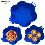 Tianshan Air Fryers Pan Non-stick Anti-scalding Silicone Baking Pan with Hanging Hole Kitchen Accessories for Household