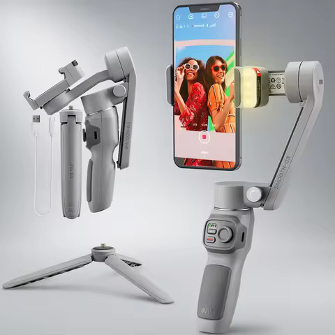 ZHIYUN Official SMOOTH Q3 Phone Gimbal 3-Axis Smartphones Handheld Stabilizer Fill Light for iPhone 