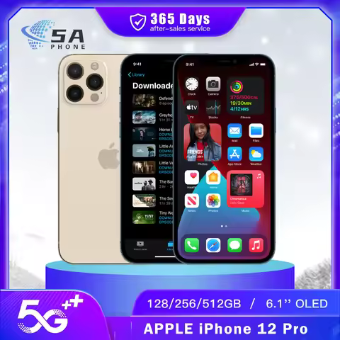 Original Unlocked Apple iPhone 12 Pro 5G Mobile Phone NFC 6GB RAM 128GB/256GB ROM Face ID 6.1'' A14 