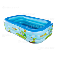 Kolam Renang Anak Jumbo Perosotan Murah 1.5/1.2M Kolam Renang Anak Jumbo 3Rings Kolam Renang Keluarg