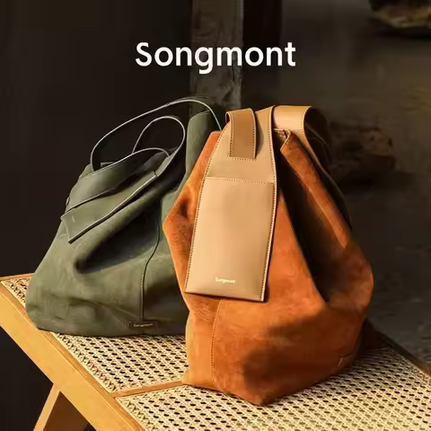 Songmont Size Suede Hanging Ear Tote Bag Casual Lazy Commuter Single Shoulder Crossbody Bag