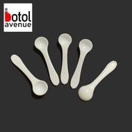 0.25g 1g 2g 3g White Plastic Measuring Spoon Scoop For Milk Powder Tea Salt Round Flat Bottom Medici