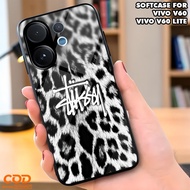 Casing hp For VIVO V60 /VIVO V60 LITE - Fashion leopard Hardcase Softcase Glossy Back Protector hp C