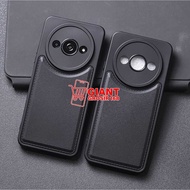REDMI A3 CASE LEATHER PRO CAMERA BLACK SOFTCASE REDMI A3