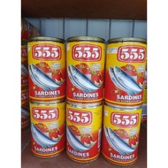 (Bundle Of 6) 555 Sardines In Tomato Sauce 155g Canned Century Sardines HALAL