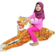 Patung Harimau Terbesar 120cm Tiger Doll Untuk Kebun Halau Monyet/Kera/Lotong