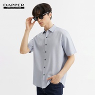 DAPPER เสื้อเชิ้ตแขนสั้น Lightweight Ramie Shirt สีฟ้า