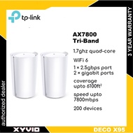 TP-Link Deco X95 AX7800 Tri-Band AI-Smart Roaming True Mesh Wireless Network WiFi 6 Router Deco X95