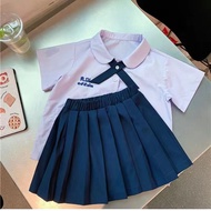 LikeBaby ชุดเด็กผู้หญิง เสื้อผ้าเด็กผู้หญิง ชุดนักเรียนอนุบาล ชุดไทยเด็กหญิง กระโปรงเด็กญ เสื้อเด็กห