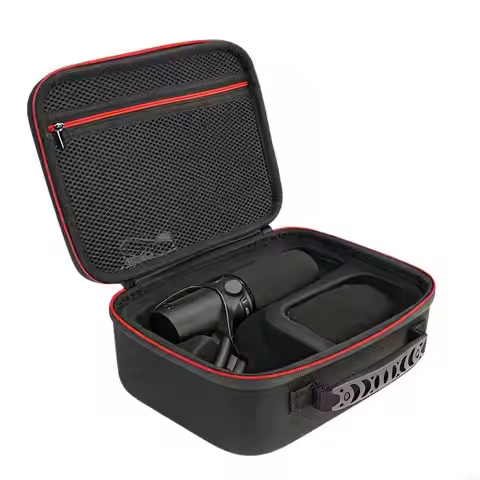 Extended Use Storage For Shure SM7B/SM7dB/MV7X/MV7+/MV6 /MV7/MV7 Studio Mics Impact Absorbing Pressu