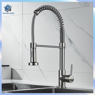 Kitchen Spring Faucet Kitchen tap Rotatable Tap Hot and Cold Water Dual-Mode Sink Copper