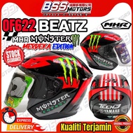 MHR Beatz OF622 Helmet Merdeka HS55 TECH3 Yamaha ORIGINAL MHR Helmet 622 Open Face Design Hafizh Sya