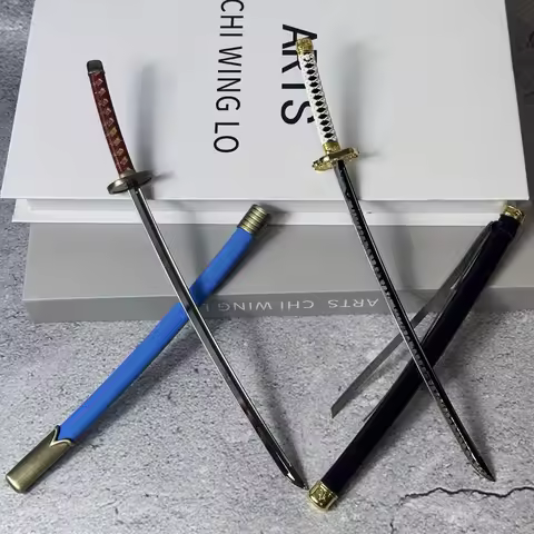 10inch Anime Bleach Katana Metal Ninja Knife Blade Fake Sword Real Size Japanese Katana Samurai Sabr