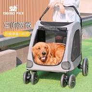DODOPET Pet Stroller Large Dog Trolley Dog Outing Stroller Elderly Dog Injury Disease Dog Dog Stroll