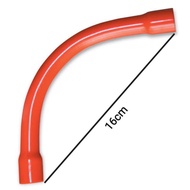 PVC Orange Long Elbow 1/2"