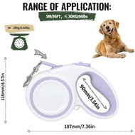 10-16 Feet (about 29.9kg), 65lbs (about 29.9kg), High Reflective Retractable Dog Leash, M-Purple | 3