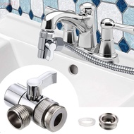 QQMALL Faucet Adapter Kitchen 3 Way Tee Sink Splitter Diverter Diverter Valve Toilet Bidet Water Tap Connector