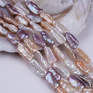 8-11mm white pink purple mixed color natural freshwater biwa pearl strand for jewelry making
