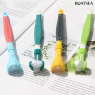 [Boatsea]Pet Toothbrush Three Sided Multi-angle Cleaning Plastic Dog Soft Bristle Toothbrush for Ora