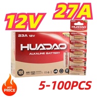 A27 27A 12V Alkaline Battery G27A MN27 MS27 GP27A L828 V27GA ALK27A A27BP K27A VR27 R27A for Doorbel