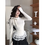 Soothing Fleece Bow Knot Sweater - Perfect for Spring & Autumn